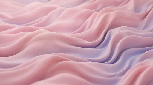 Abstract Soft Pink Clay Waves