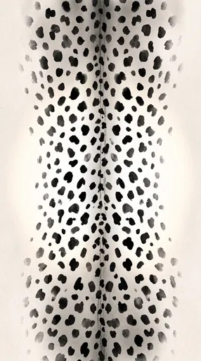 Minimalist Monochrome Cheetah Spot Pattern