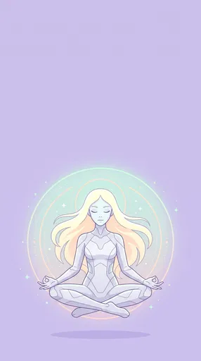 Meditating Nordic Alien Illustration