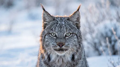Close-Up Portrait of a Canada Lynx
