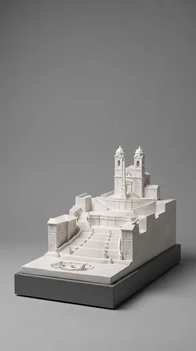 White Plaster Model of Spanish Steps