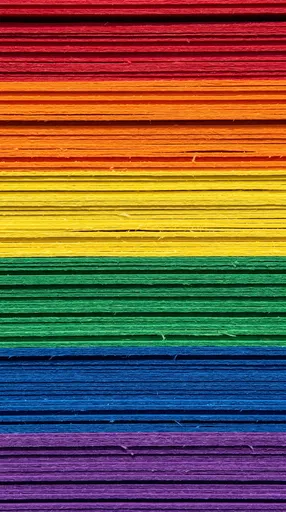 Macro Stack of Rainbow Poster Boards