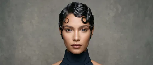 Portrait of Woman with Finger-Wave Hairstyle