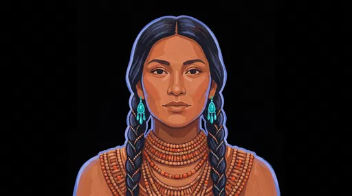 Gouache Portrait of an Indigenous Woman