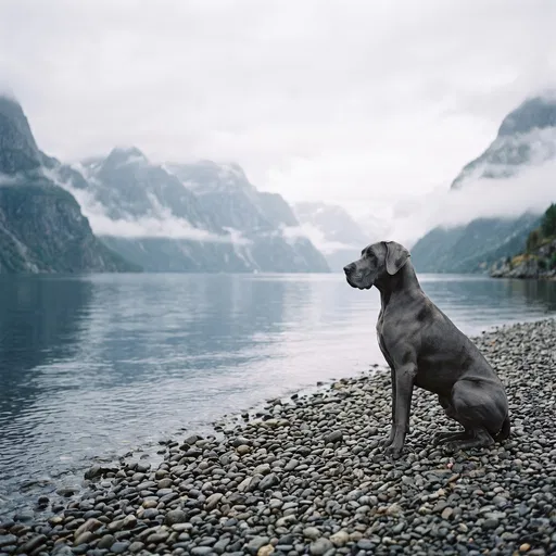 Blue Great Dane by Misty Fjord
