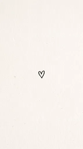Minimalist Hand-Drawn Heart on Textured Paper