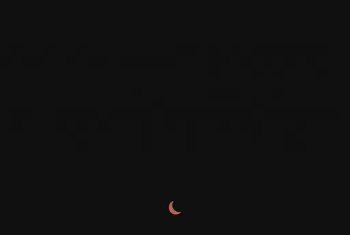 Minimalist Terracotta Crescent Moon on Black