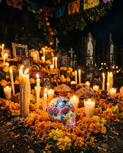 Day of the Dead Sugar Skull Altar