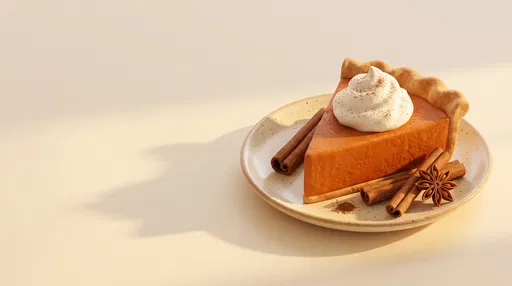 Stylized 3D Pumpkin Pie Slice