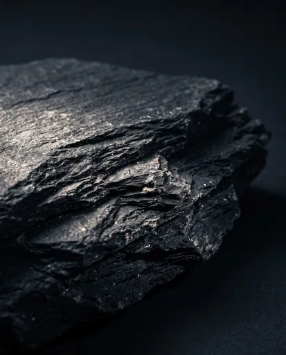 Textured Black Slate Stone Slab