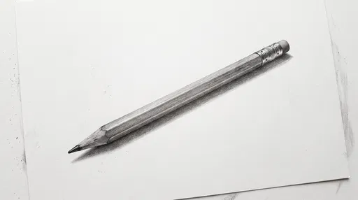 Realistic Graphite Drawing of a Wooden Pencil