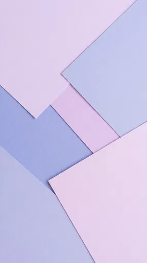 Pastel Purple Geometric Paper Flat Lay