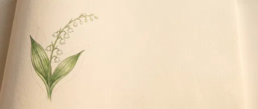 Lily of the Valley Pencil Drawing