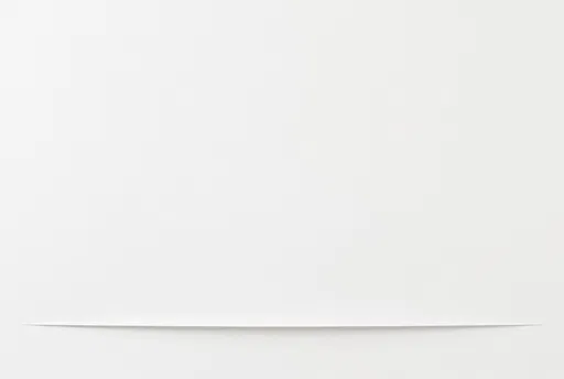 Minimalist White Surface With Bottom Crease