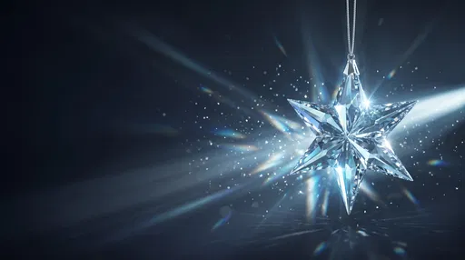 Glowing Crystal Christmas Star Ornament