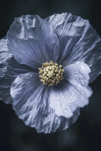 Close-Up of Powder-Blue Himalayan Poppy