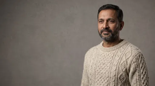 Middle-Aged South Asian Man Portrait