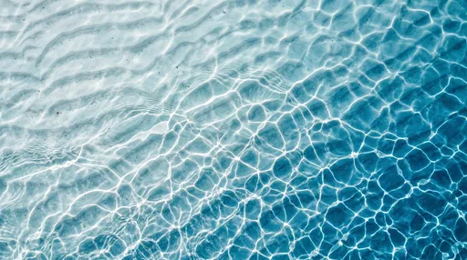 Clear Ocean Water Caustics Over Sand