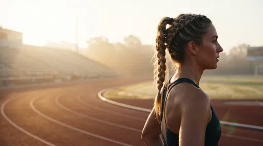 Female Track Athlete With Braided Ponytail