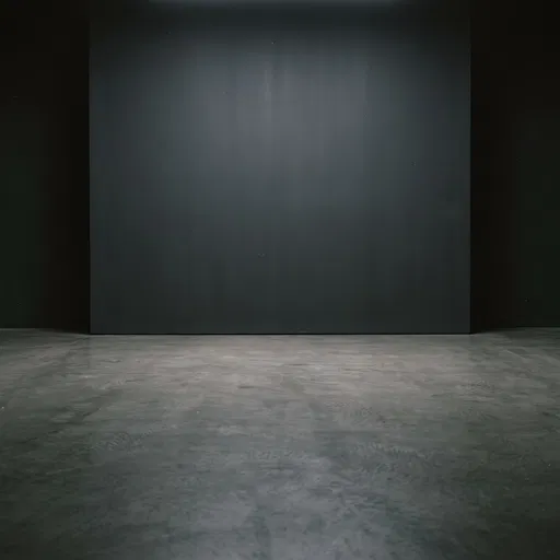 Dark Charcoal Studio Backdrop on Concrete
