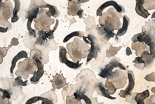 Expressive Watercolor Leopard Print Pattern