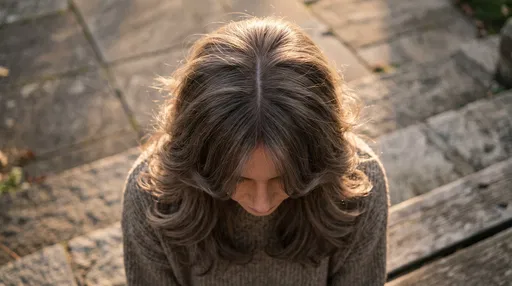 High Angle Woman With Layered Haircut