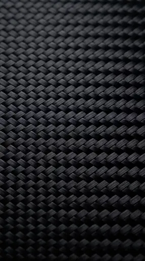 Macro Black Carbon Fiber Weave Texture