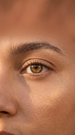 Macro Close-Up of Hazel Eye