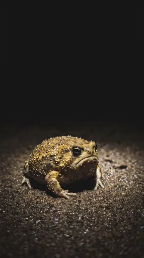 Desert Rain Frog on Wet Sand