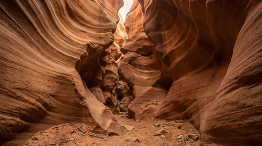 Warm Sandstone Slot Canyon Interior