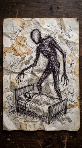 Sleep Paralysis Demon Sketch on Paper