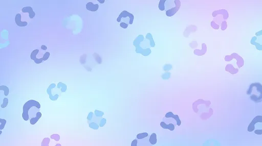 Pastel Blue and Lilac Leopard Pattern