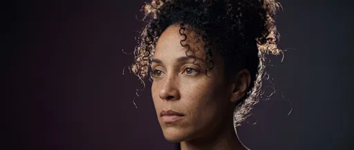 Close-Up Portrait of Thoughtful Woman