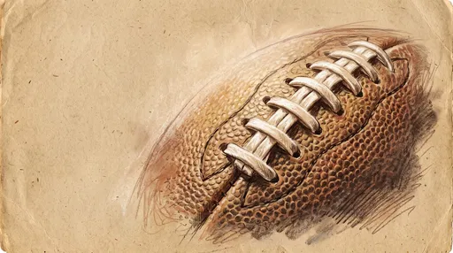 Vintage Chalk Drawing of American Football