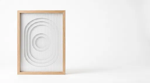 Minimalist Framed Concentric Paper Cutout Art