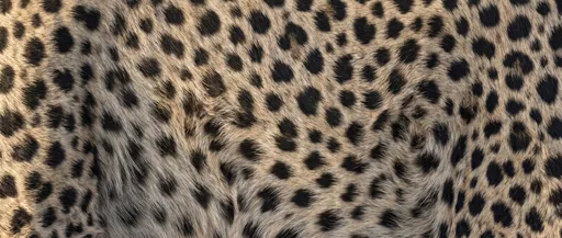 Realistic Cheetah Fur Texture Close-Up