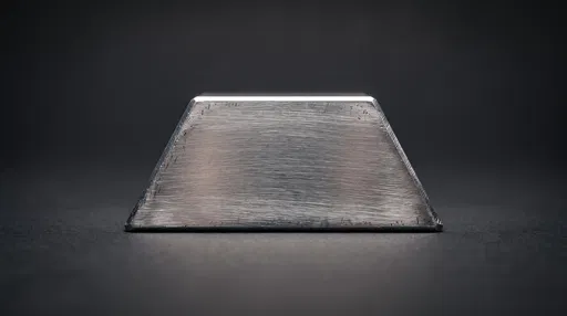Brushed Aluminum Trapezoid Block