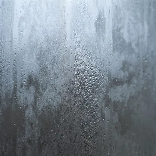 Steamy Fogged Glass Condensation Texture