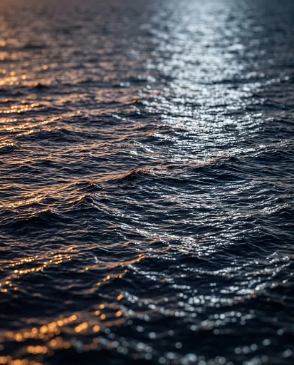 Twilight Ocean Ripples with Dual Reflections