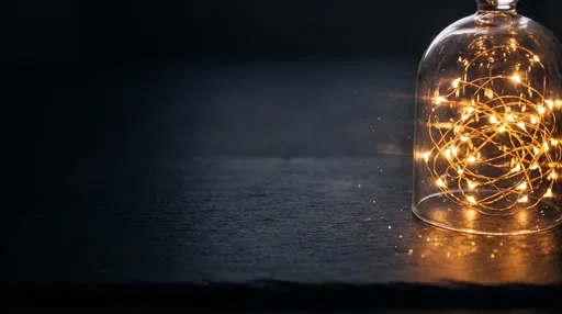 Warm Fairy Lights Inside Glass Cloche