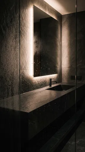 Modern Dark Stone Bathroom Vanity
