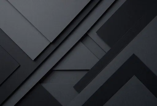 Layered Dark Grey Geometric Paper Background