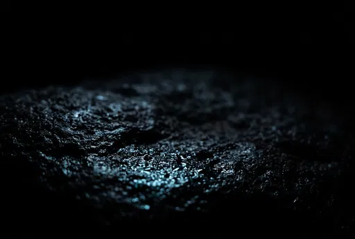 Wet Black Basalt Stone Macro Texture