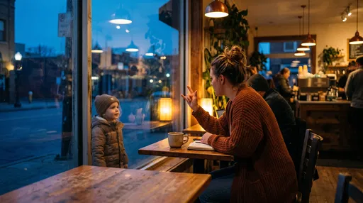 Mother Signing I Love You Through Window