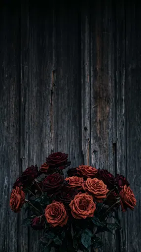 Moody Terracotta and Oxblood Roses