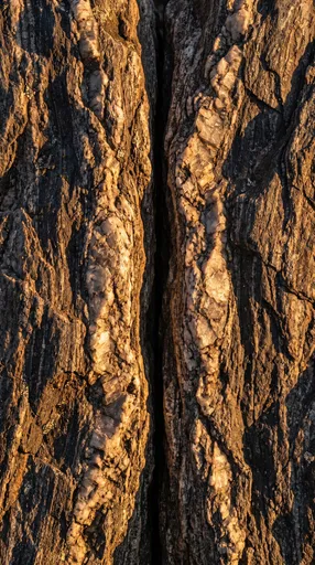 Split Boulder with Quartz Veins