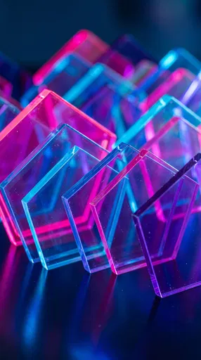 Colorful Translucent Acrylic Pentagon Tiles
