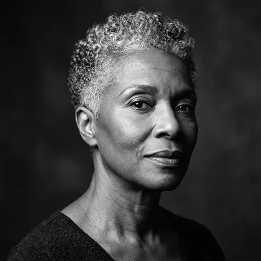 Monochrome Portrait of Older Black Woman