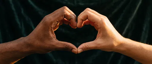 Diverse Hands Forming Heart Shape