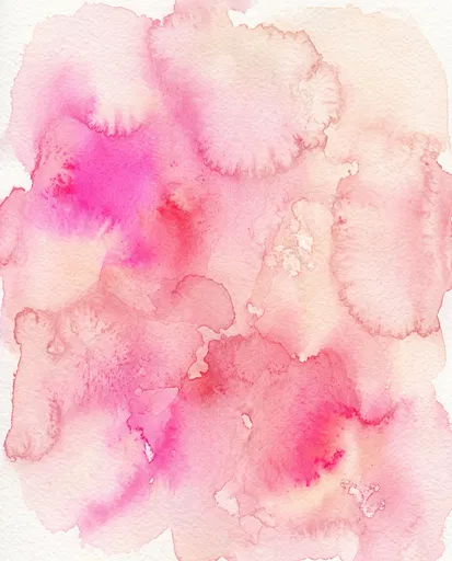 Pink and Rose Watercolor Wash Background